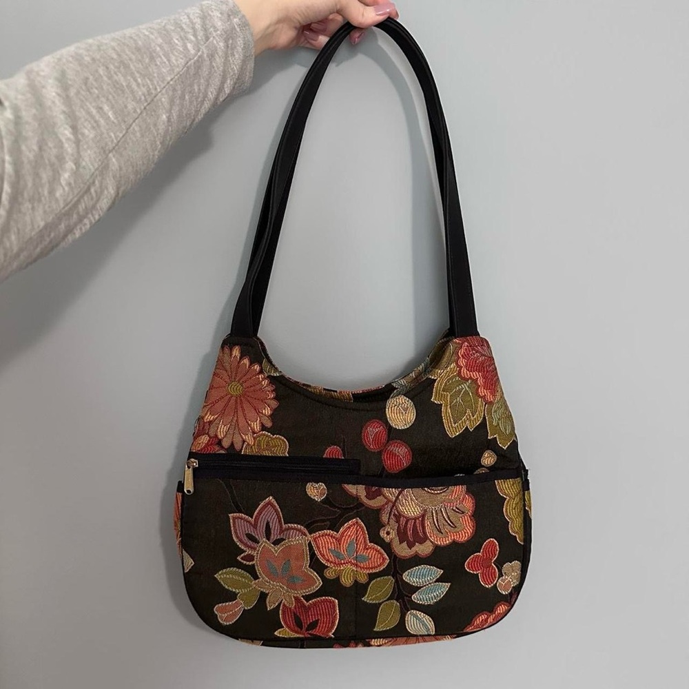 Danny K Mona floral tapestry shoulder bag